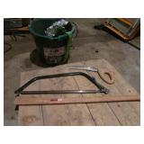 heated bucket,saws & wood handle