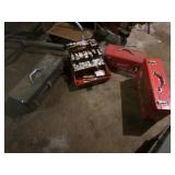 tacklebox,toolbox & empty milwaukee cases