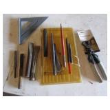 chisels,square & new nippers