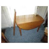 antique oak drop leaf table w/leaves