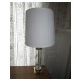 2 matching glass table lamps