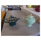 2 hall teapots