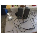 speakers & paperweight