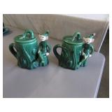 2 treasure craft fairy covered dishes
