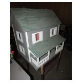 doll house w/furniture & stand