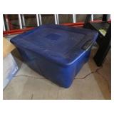blue empty tote