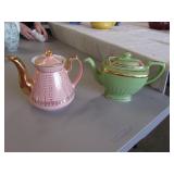 2 hall teapots