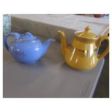 2 hall teapots