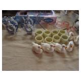 all napkin ring holders incl:ducks