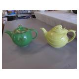 2 hall teapots