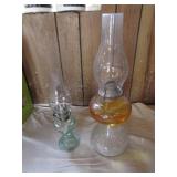 2 oil lamps