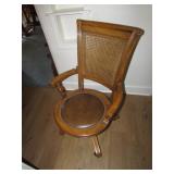 cane back office chair