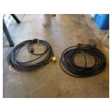 2 black ext. cords