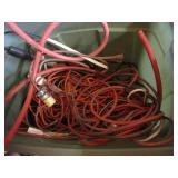 tote,red hose,ext. cords
