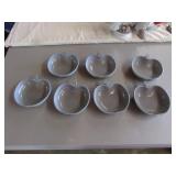 7 apple glass dishes
