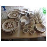 mountain wood collection stoneware dish set
