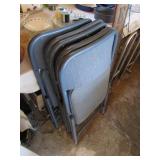 5 folding chairs