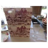 12 crystal goblets from france in boxes