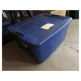 blue empty tote