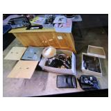 tote,wristwatch,projector,cameras,mirror & items
