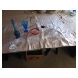 glassware,vases,candy dish & Lalique vase