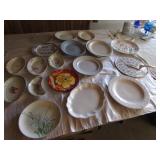 erphila art pottery cake plate & all plates