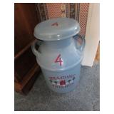 welcome friends milkcan