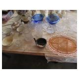 all glassware & dishes incl:pink depression