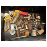 blue tote & all large sockets & nut wrenches
