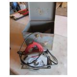 milwaukee circular saw w/metal box