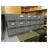 metal organizer cabinet & contents