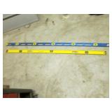 6 ft empire blue level & pittsburgh yellow level
