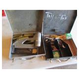 senco air staple gun w/case & metal case