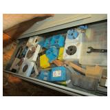 router&shaper cutters w/2 metal cabinets & content