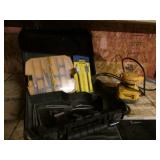 dewalt sander,bits & black dewalt case