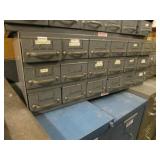 metal organizer cabinet & contents