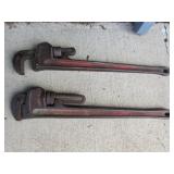 2-  24" pipe wrenches incl:ridgid