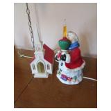 lighted plastic church & decoration