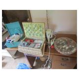 all sewing items on top