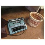electric typewriter & basket