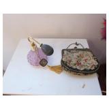 perfume bottle & pocketbook