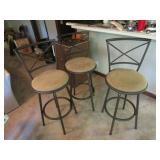 3 bar stool chairs