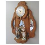 wall clock & figurines
