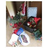 black tote & christmas decoration