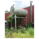 overhead metal gas tank