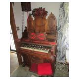 antique organ & stool