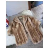 fur coat & hat