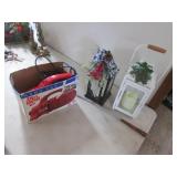 dirt devil hand vac & 2 candleholder decorations