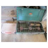 organizer & coleman camping stove