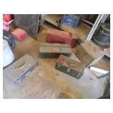 5 empty toolboxes